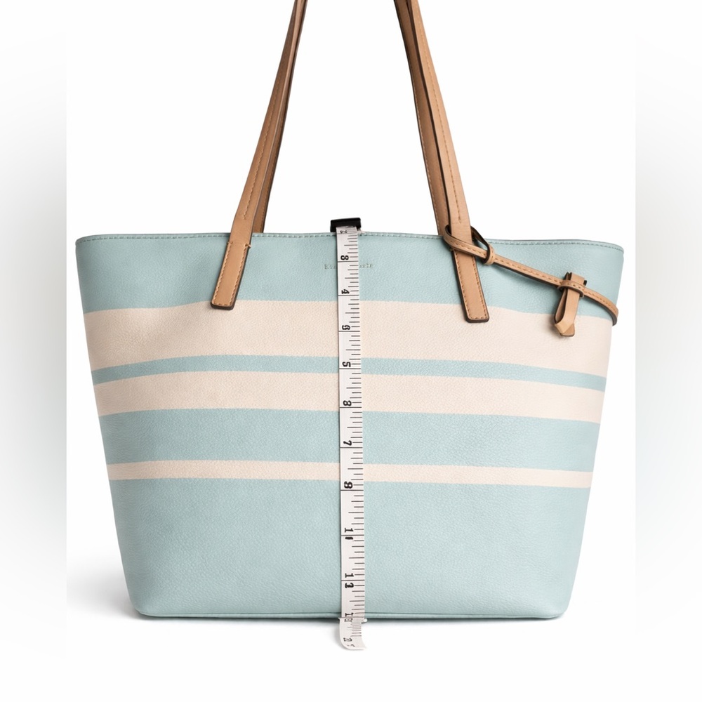 Kate Spade Striped Leather Tote NO CALLOUTS - Picture 7 of 7